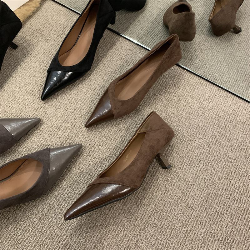 Damen elegante spitze Pumps EB