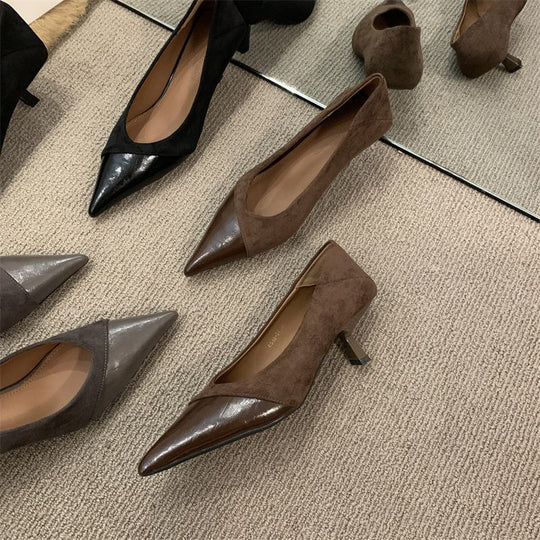 Damen elegante spitze Pumps EB