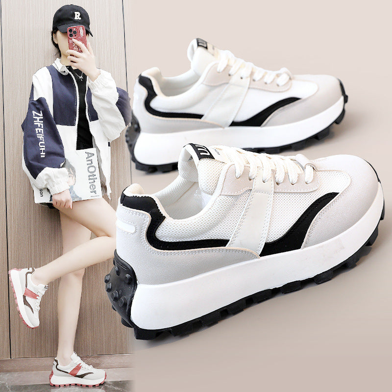 Damen Sportliche Sneaker mit luftiger Mesh-Oberfläche und rutschfester Sohle EB