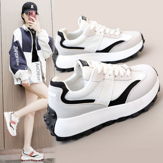 Damen Sportliche Sneaker mit luftiger Mesh-Oberfläche und rutschfester Sohle EB
