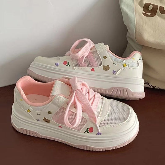Damen Sneaker mit verspieltem Design und rutschfester Sohle EB