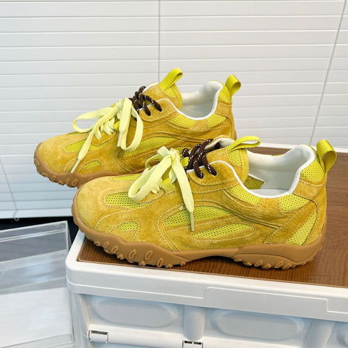 Damen Sportliche Sneakers mit atmungsaktivem Mesh und rutschfester Sohle EB