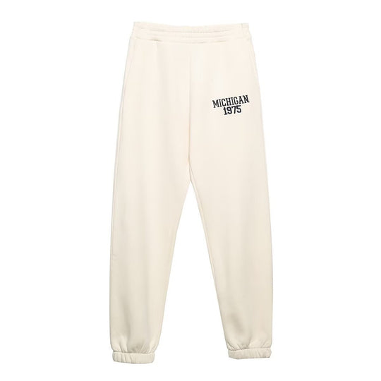Damen Sweatpants mit bequemem Gummibund und edlem Michigan-Print EB