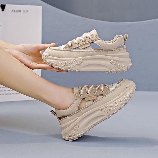 Damen Chunky Sneakers mit luftdurchlässigem Netz-Obermaterial und dämpfender Sohle EB