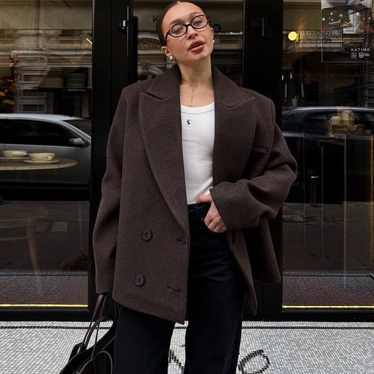 Damen oversized Wollblazer EB