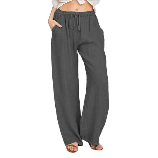 Damen bequeme Leinenhose EB