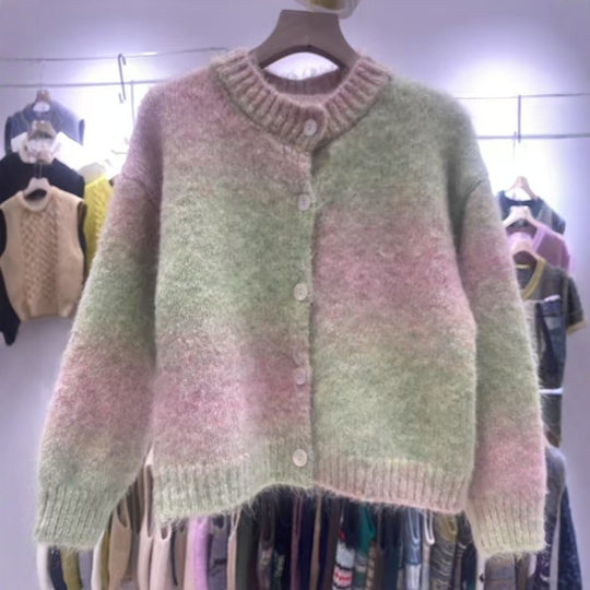 Damen Strickjacke mit knopfbarem Design und luxuriöser Maschenstruktur EB
