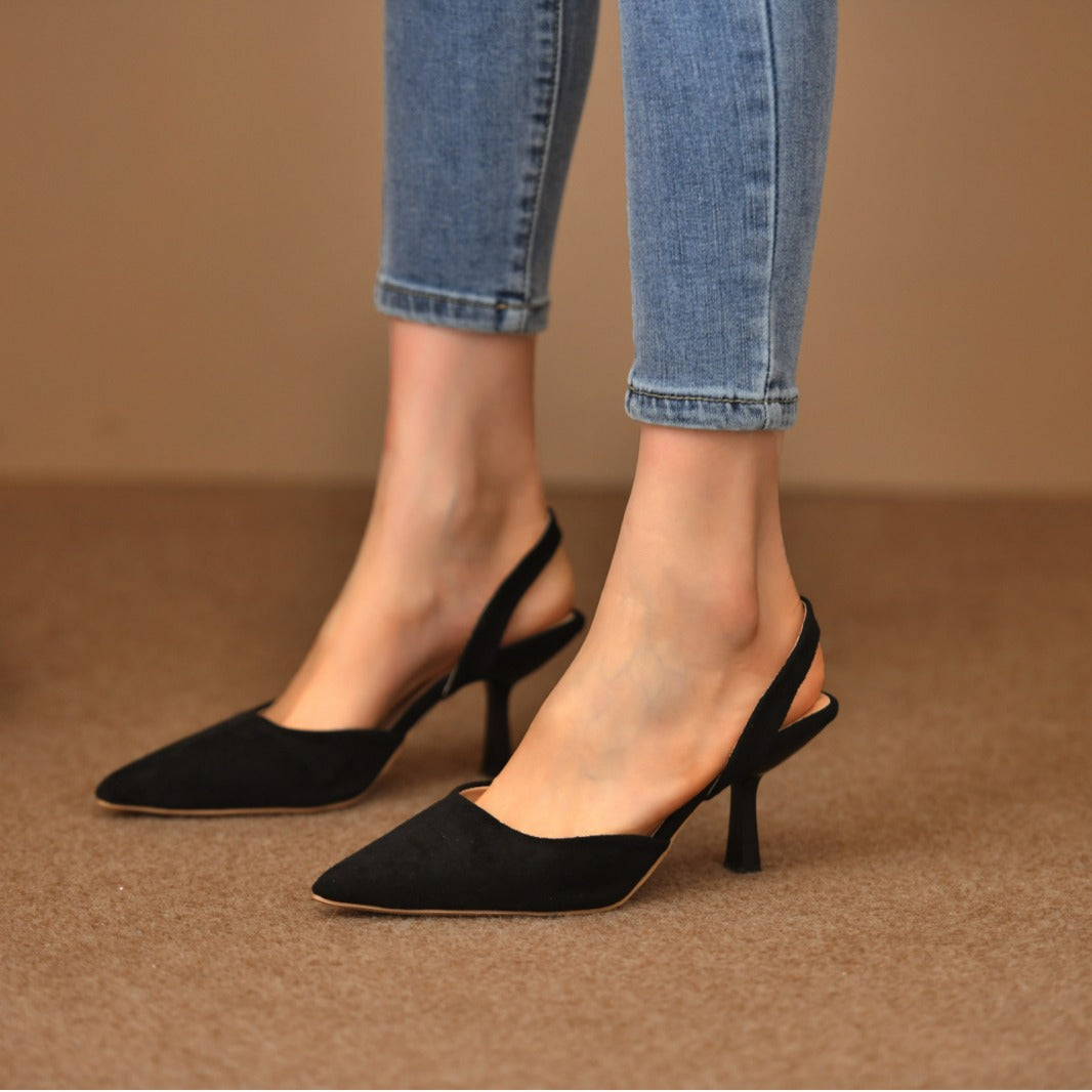 Damen Slingback-Pumps mit spitzem Zehenbereich und rutschfester Sohle EB