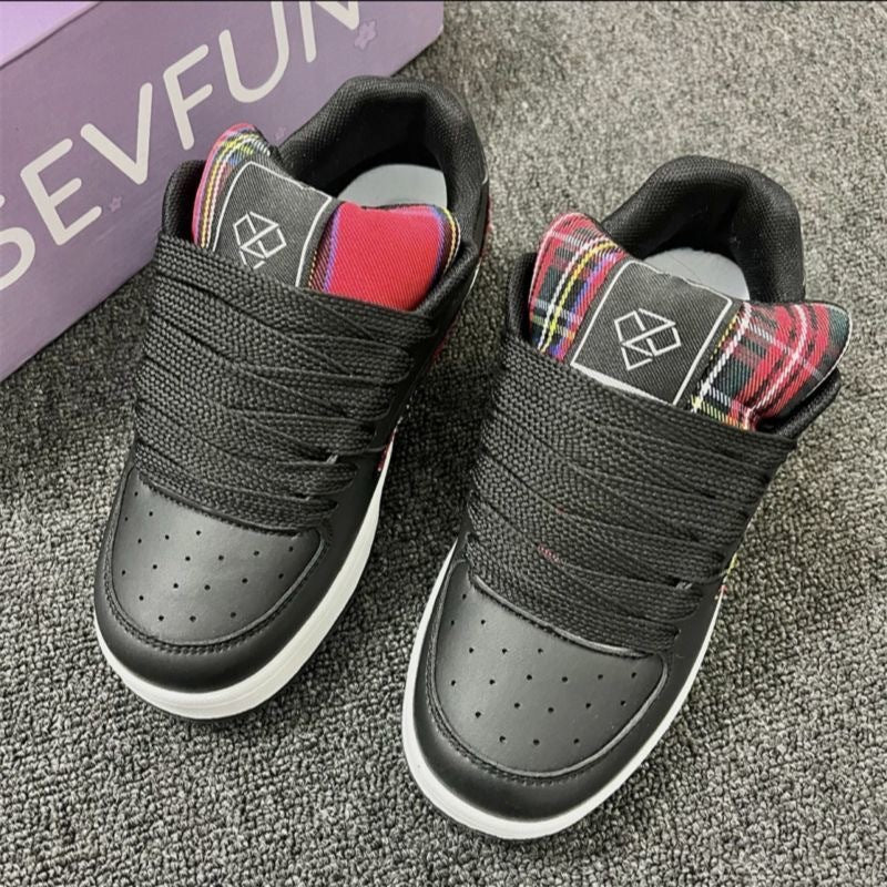 Damen modische Sneakers mit grafischem Design und atmungsaktiver Oberflächenstruktur EB