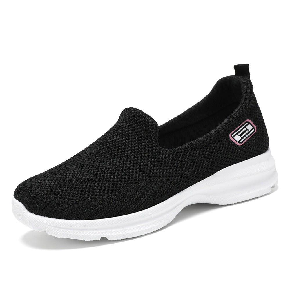 Damen Bequeme Slip-On Sneakers mit atmungsaktivem Obermaterial EB