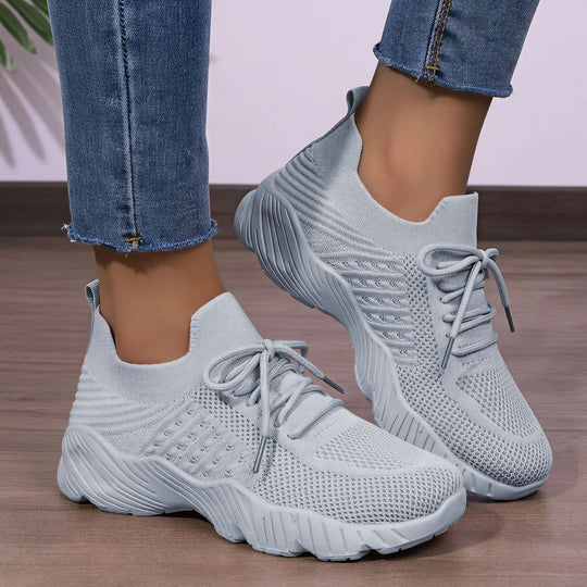 Damen Hohe Sneaker mit atmungsaktivem Obermaterial und gedämpfter Laufsohle EB
