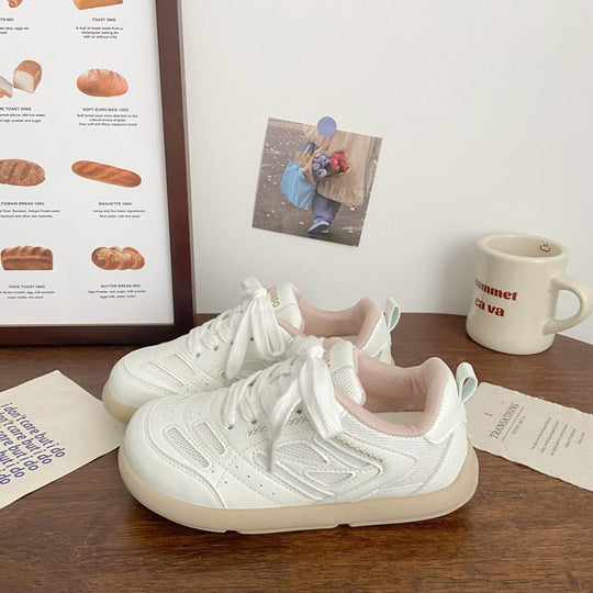Damen Sportliche Sneakers mit atmungsaktiven Mesh-Einsätzen und bequemer Dämpfung EB