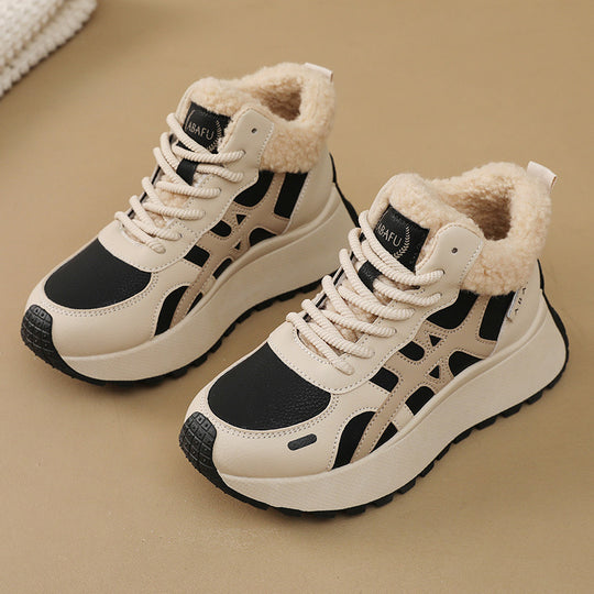 Damen Sneakers mit warmem Fleece-Futter und dämpfender Laufsohle EB