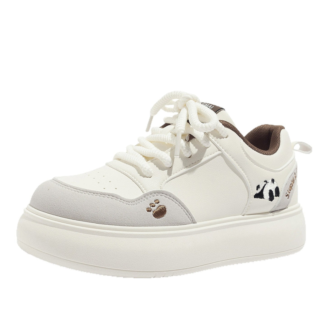 Damen Sportliche Sneakers mit verspieltem Tiermotiv EB