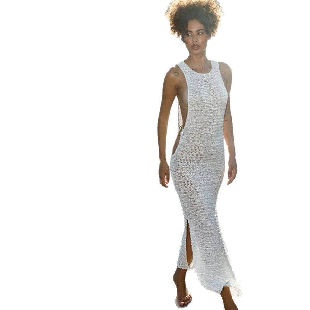 Damen Strandkleid mit seitlichen Cut-Outs EB