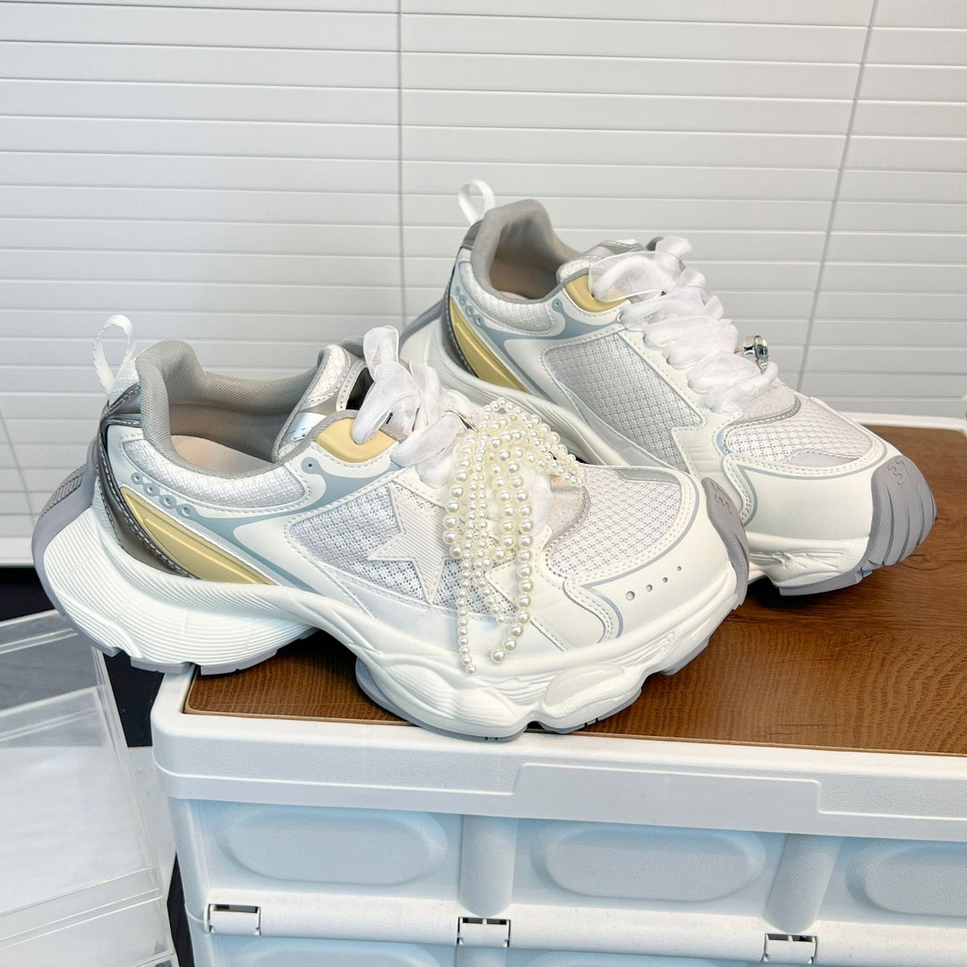 Damen Sportliche Sneakers mit atmungsaktivem Mesh und innovativem Dämpfungssystem EB