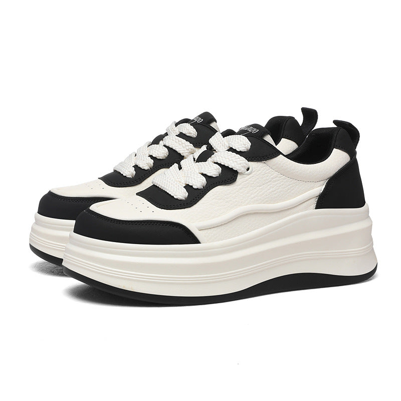 Damen Modische Plateau-Sneaker mit ergonomischer Sohle und trendigem Design EB
