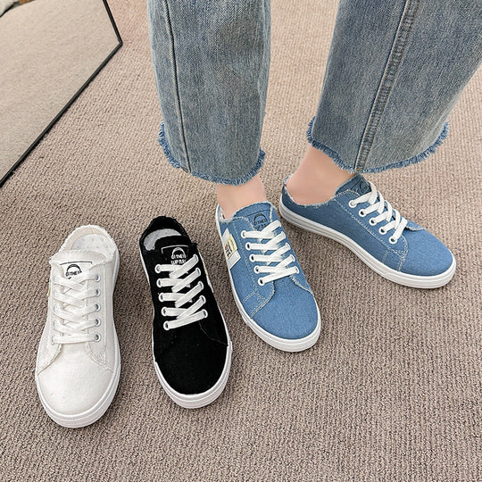 Damen Slip-On Sneakers im lässigen Denim-Look mit bequemer Innensohle EB