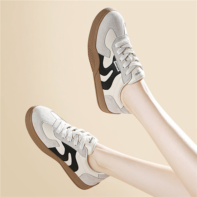 Damen Sportliche Freizeitsneaker mit strapazierfähigem Obermaterial und rutschfester Gummisohle EB