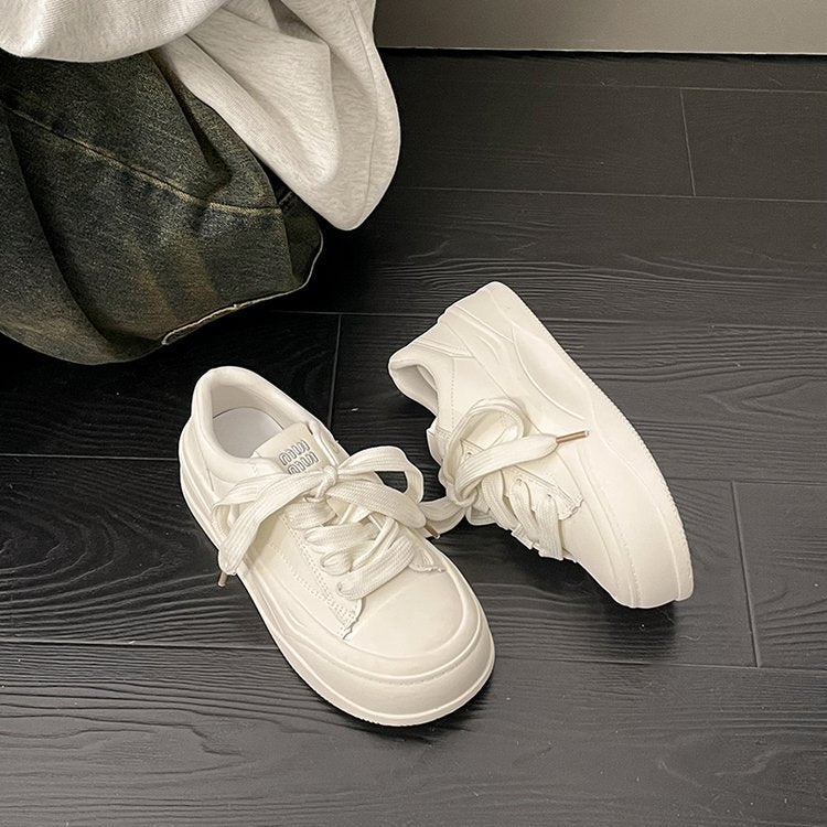 Damen modische Plateau-Sneaker mit ökologischem Obermaterial und komfortabler Dämpfung EB
