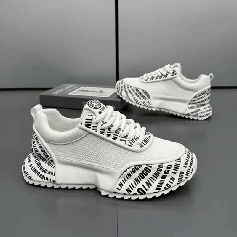 Damen Sportliche Sneakers mit atmungsaktivem Mesh und griffiger Sohle EB