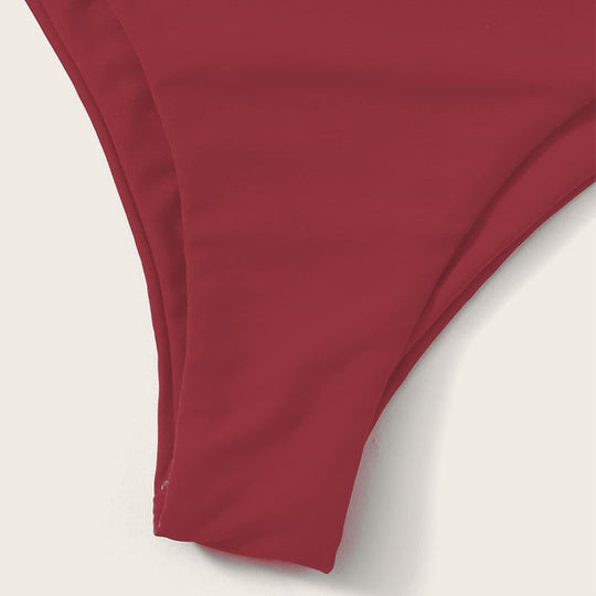 Damen Einseitiger Hochgeschnittener Bikini-Set EB