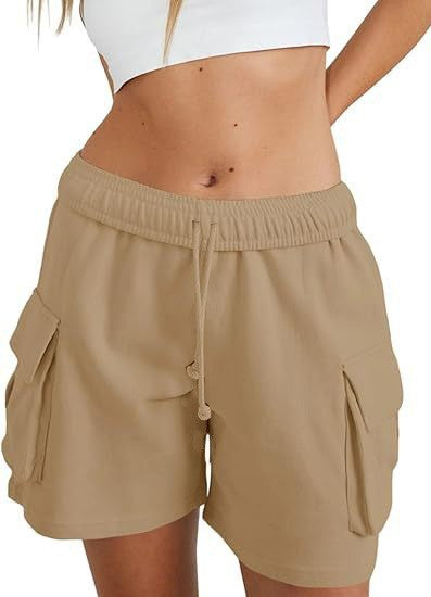 Damen lässige Freizeithose mit komfortablem Gummibund und praktischen Seitentaschen EB