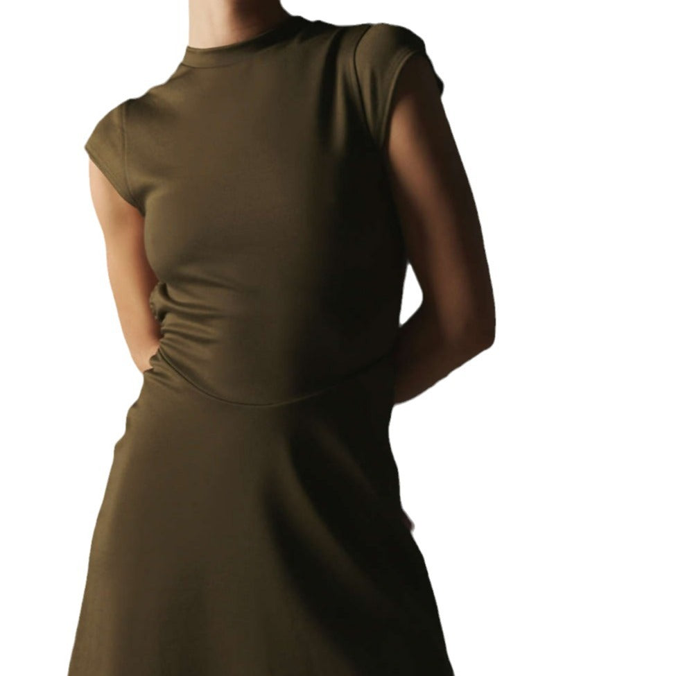 Damen Elegantes und figurbetontes Freizeitkleid EB