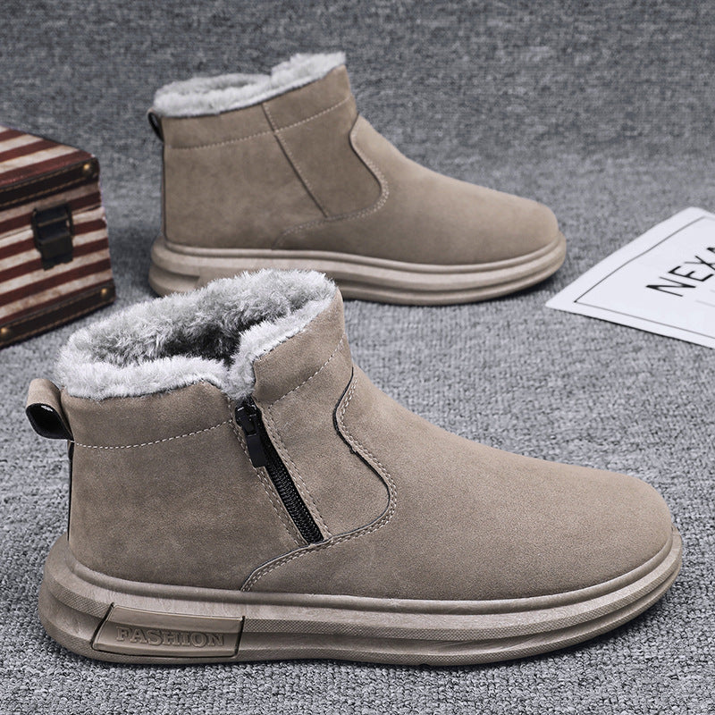 Damen Modische Winterboots mit isolierendem Innenfutter und leichtem Reißverschluss EB