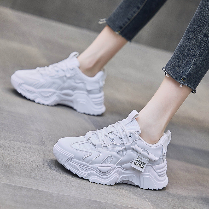 Damen Sportliche Chunky Sneaker mit atmungsaktiver Oberflächenstruktur EB