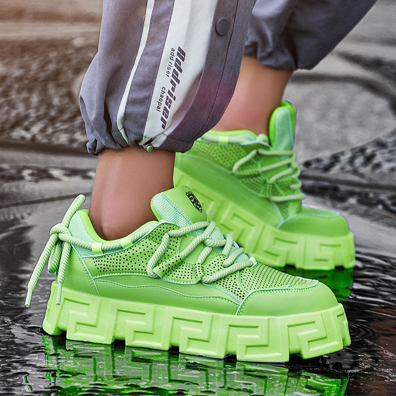 Damen Sportliche Chunky Sneakers mit atmungsaktivem Obermaterial und rutschfester Sohle EB