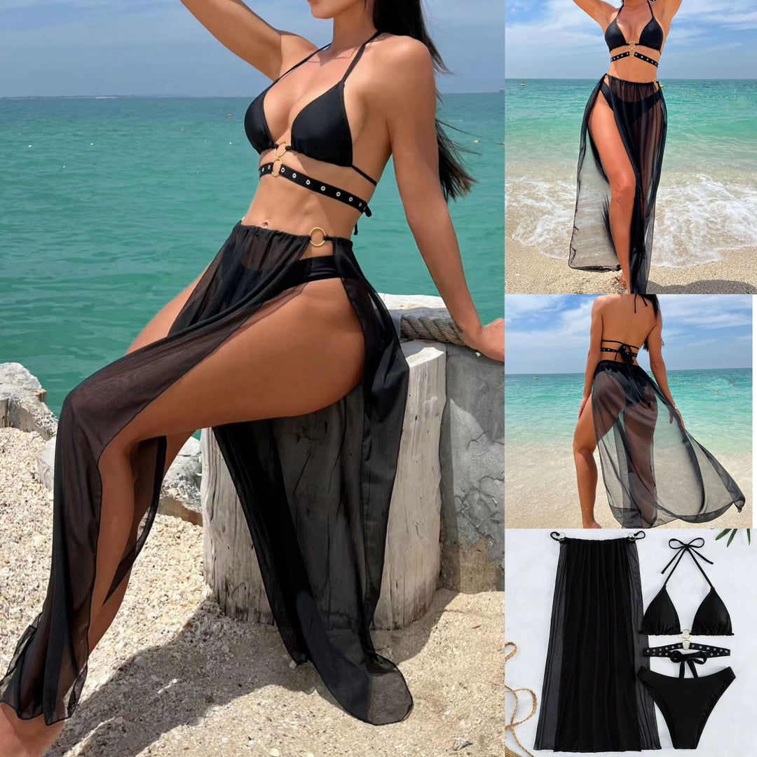 Damen Bikini-Set mit transparentem Überwurf EB