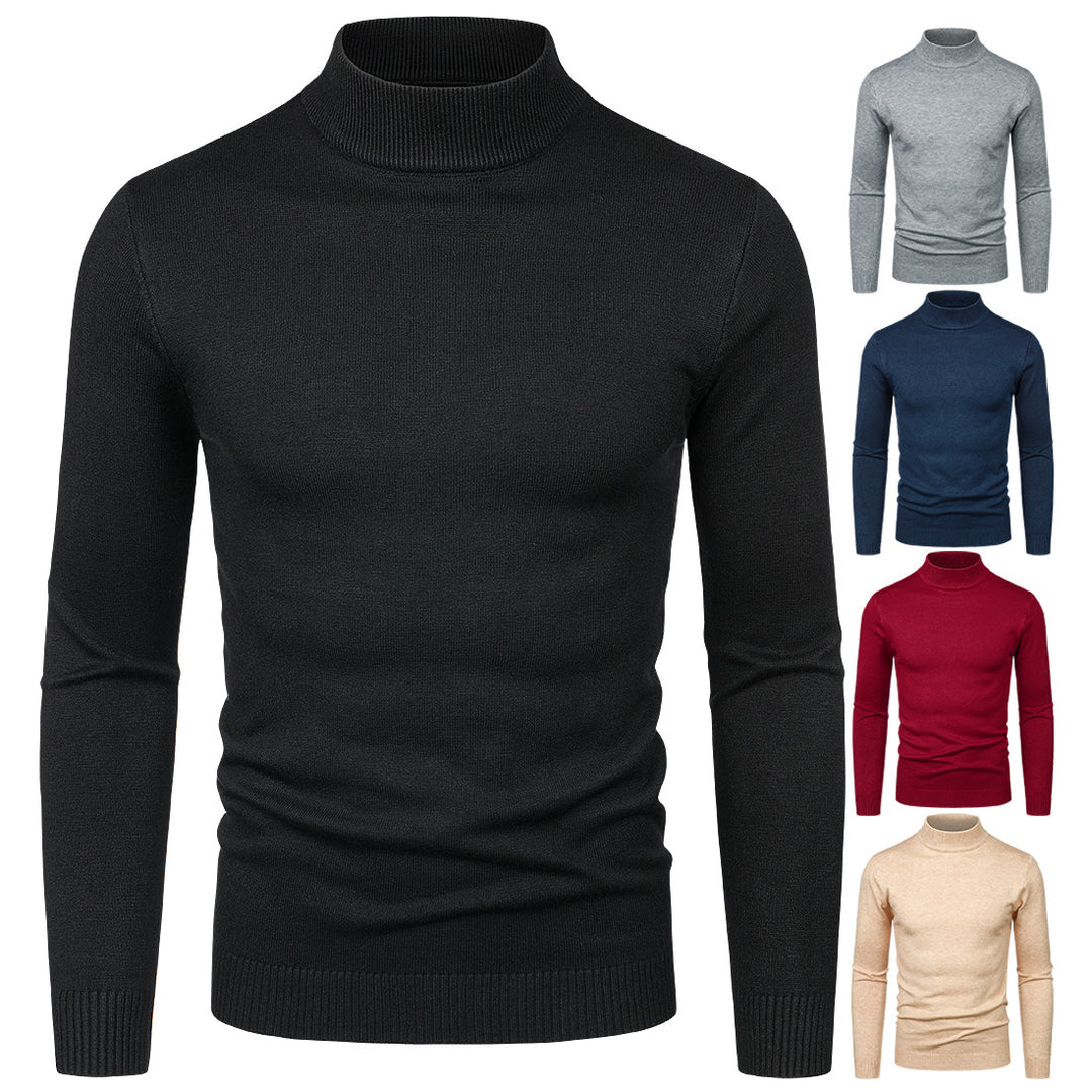 Herren Rollkragenpullover aus hochwertiger Wolle EB