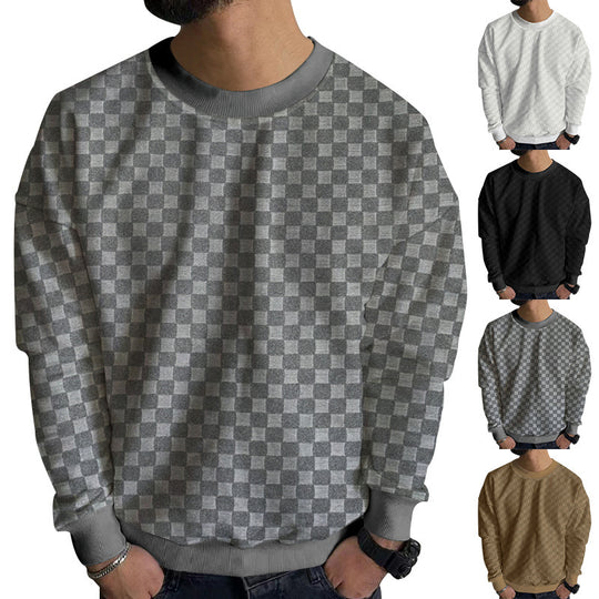 Herren modisches Sweatshirt mit strukturiertem Obermaterial und lässigem Schnitt EB