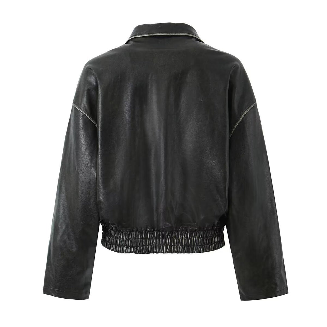 Damen jacke mit modernem Schnitt und praktischen Reißverschlusstaschen EB