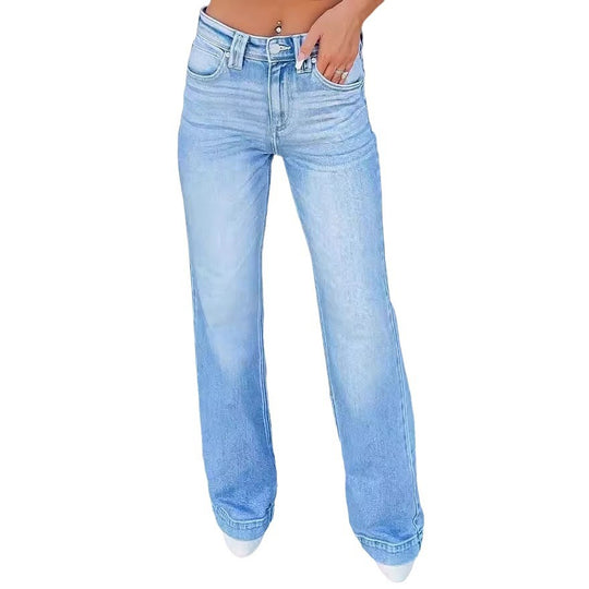 Damen weite Jeanshose EB