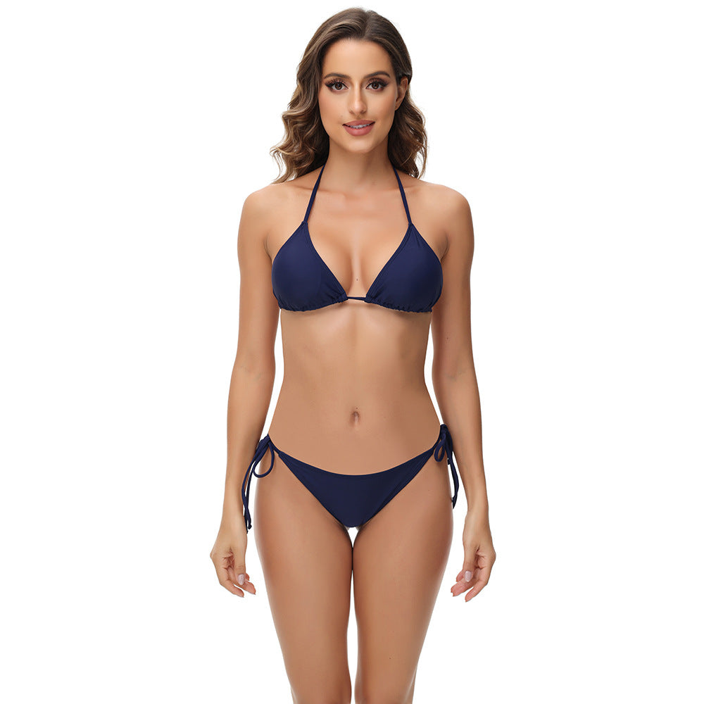 Damen Triangel-Bikini mit verstellbaren Trägern EB