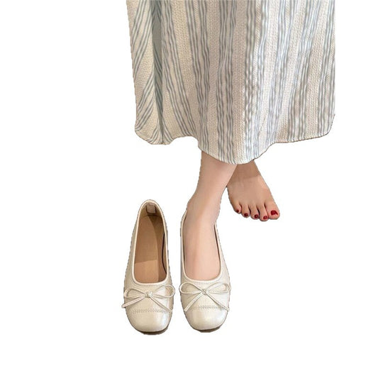 Damen Ballerinas mit dekorativem Schleifendesign EB