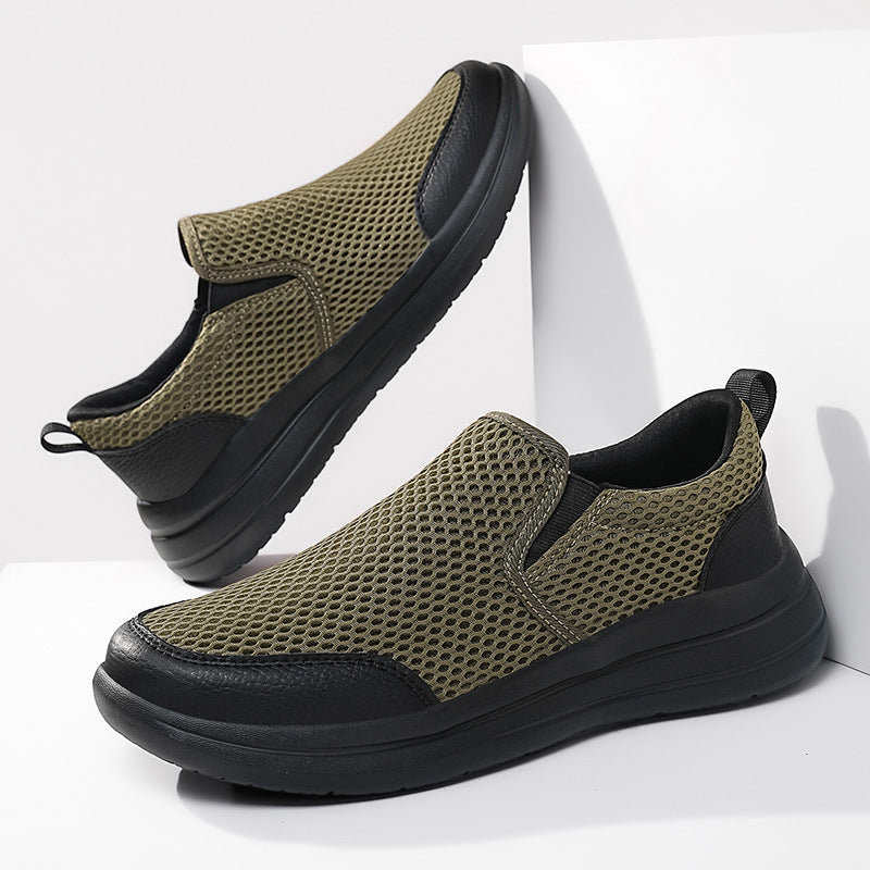 Damen Atmungsaktive Sneakers mit elastischem Einschlupf und rutschfester Sohle EB