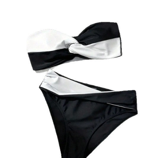 Damen Bandeau-Bikini mit stylischem Wickel-Design EB