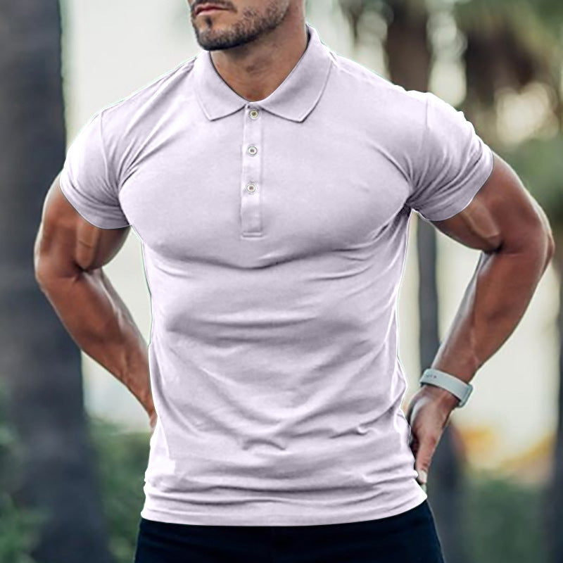 Herren Polo-Shirt mit körperbetontem Schnitt und hochwertiger Pique-Textur EB