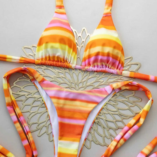 Damen Triangel-Bikini mit verstellbaren Bändern EB