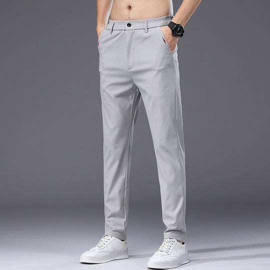 Herren modische und bequeme Chino-Hose mit elastischem Bund EB