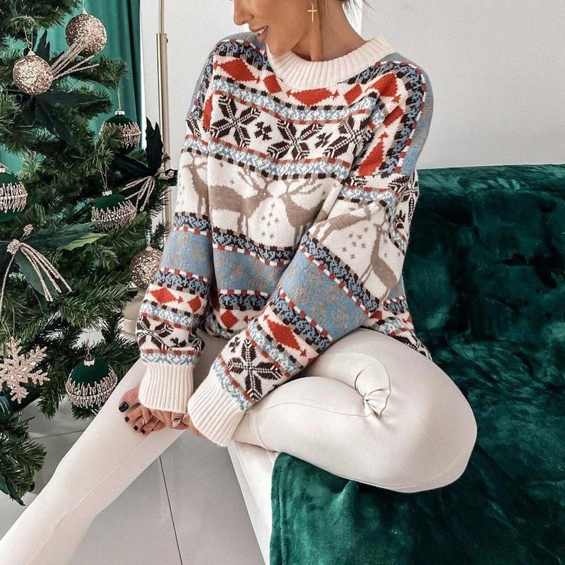EB | Weihnachtspullover Mit Festlichem Motiv