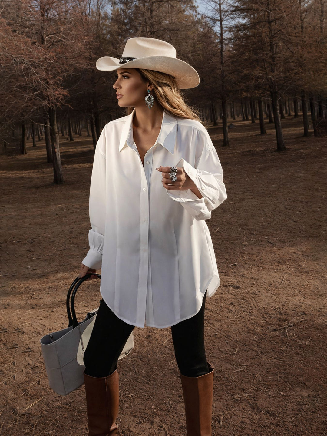 Damen Modehemd mit oversized Schnitt und eleganten Manschetten EB