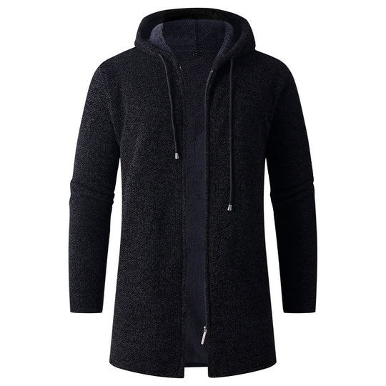 Herren lässige Kapuzenjacke mit weichem Innenfutter EB