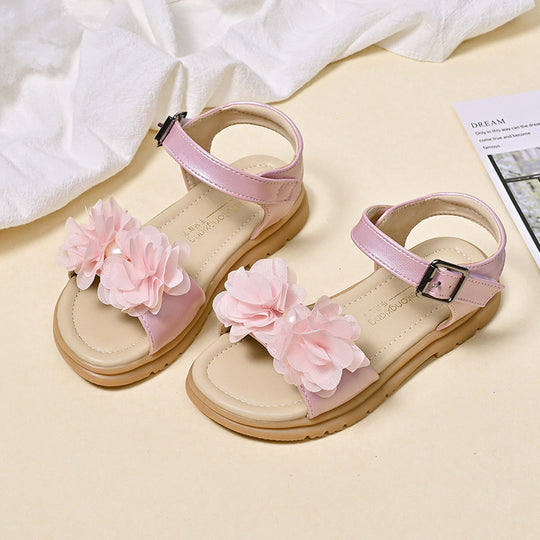 Mädchen Sommerliche Sandalen mit floralen Applikationen EB