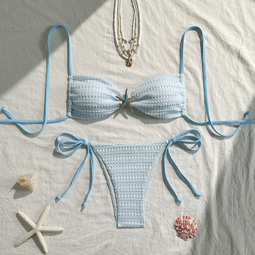 Damen Bikini-Set mit elegantem Bindedetail EB