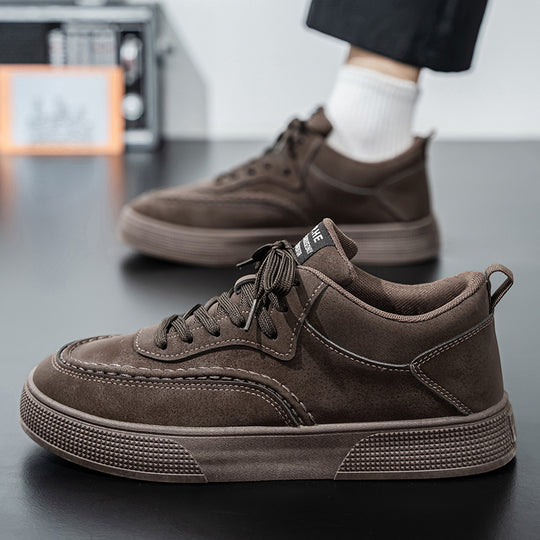 Damen entspannte Lifestyle-Sneaker mit samtigem Obermaterial und rutschfester Sohle EB