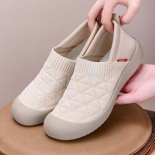 Damen Atmungsaktive Slip-On Freizeitschuhe mit rutschfester Sohle EB
